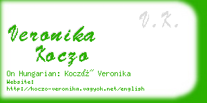 veronika koczo business card